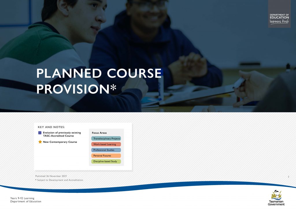 Planned Course Provision